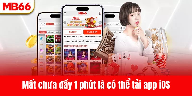 Người chơi chỉ mất chưa đầy 1 phút là có thể tải app iOs thành công